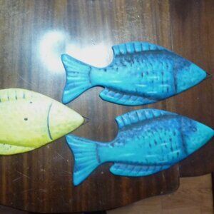 16 inch metal fish (set of 3)